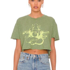 Boys Lie Talk To The Hand Slub Tee - Green Size L